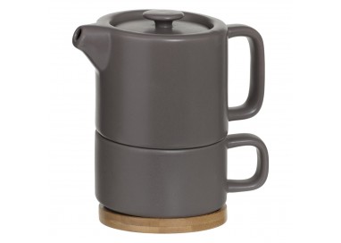 Théière "Égoïste" en céramique taupe - Divers coloris - My Kozy Shop