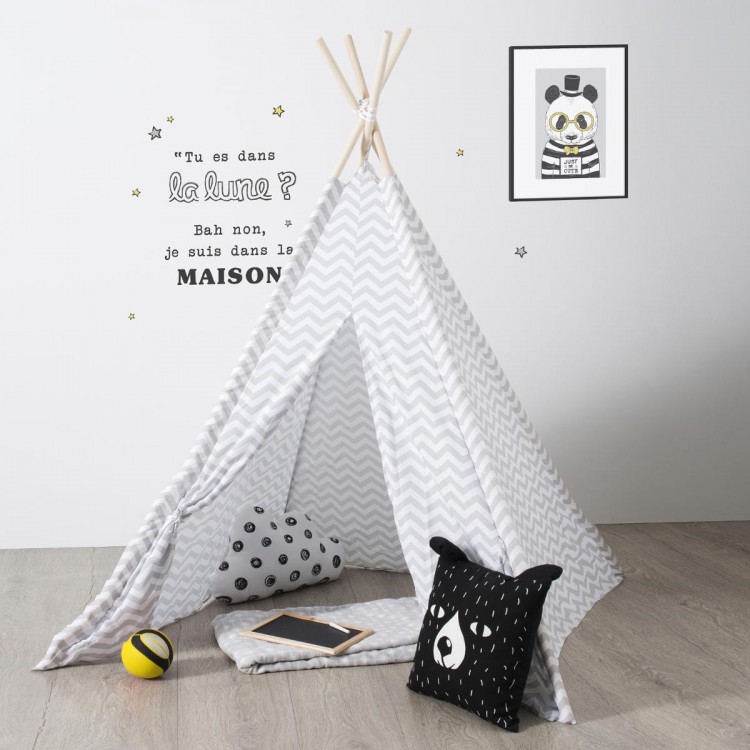 Tipi graphique gris