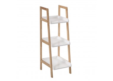 Étagère droite 3 niveaux "Naturéo" blanc - My Kozy Shop