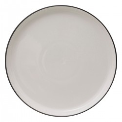 Lot de 6 assiettes plates "Alix" en porcelaine D27cm - My Kozy Shop