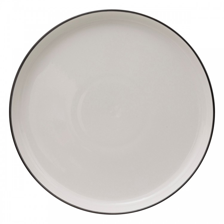Assiette plate LF 6 assiettes plate Tersilia en céramique marron Pas Cher 