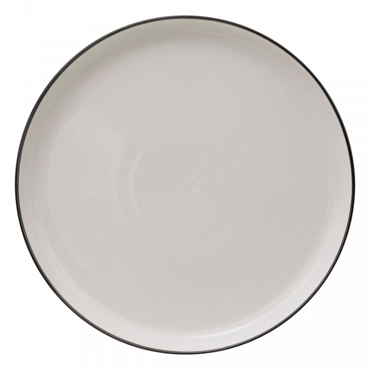 Lot de 6 assiettes plates "Alix" en porcelaine D27cm - My Kozy Shop