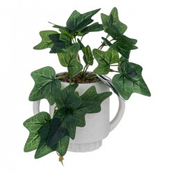 Plante artificielle en pot "Olme" en céramique H24cm - My Kozy Shop