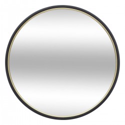 Miroir "Justin" en métal D48cm noir - My Kozy Shop
