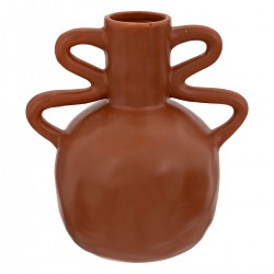 Vase "Olme" cannelle en céramique H20cm - My Kozy Shop