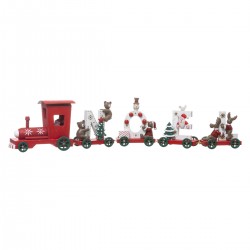 Train 4 wagons de Noël en bois - My Kozy Shop