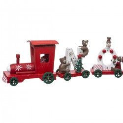 Train 4 wagons de Noël en bois - My Kozy Shop
