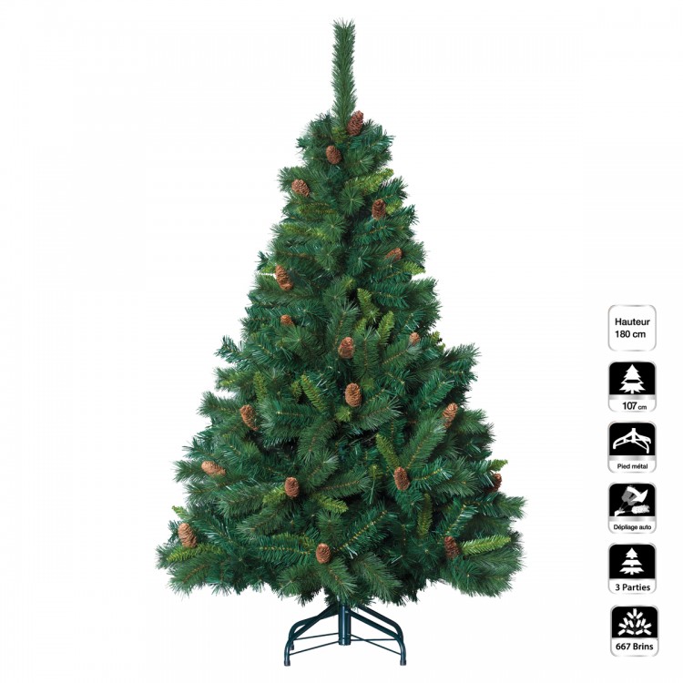 Sapin artificiel "Royal Majestic" H180 - My Kozy Shop