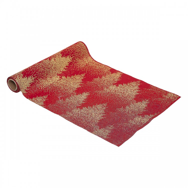 Centre de table "Pointe de Sapin" rouge et or - My Kozy Shop Centre de table "Pointe de Sapin" rouge et or - My Kozy Shop