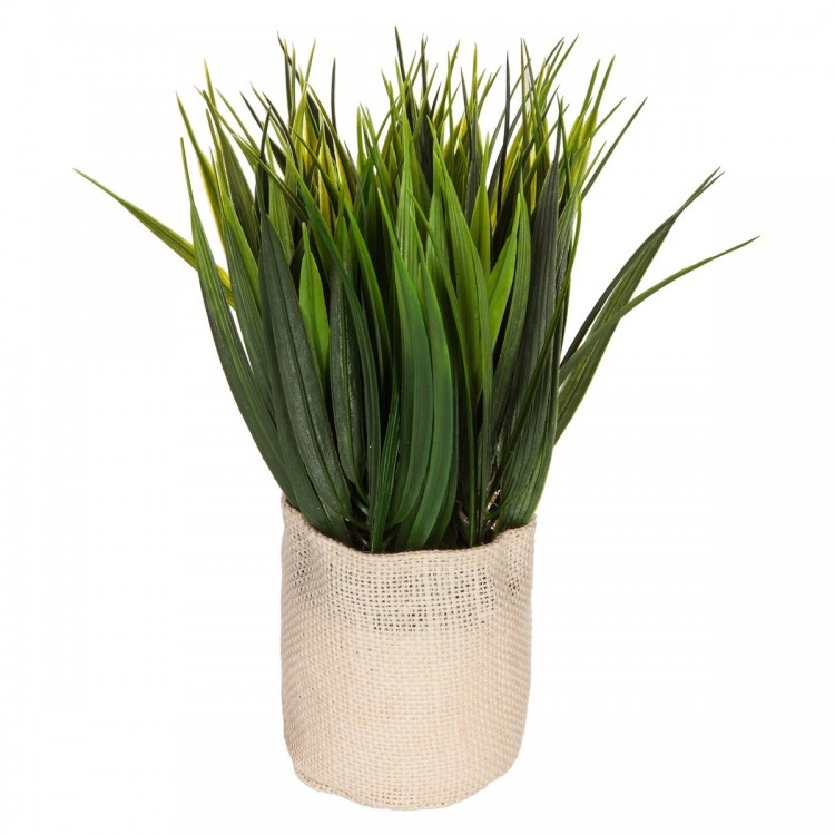 Plante artificielle pot en toile de jute