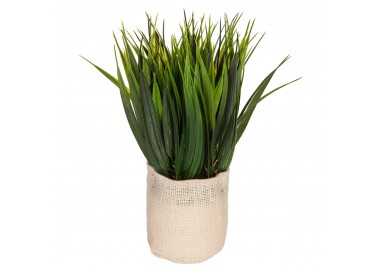 Plante artificielle pot en toile de jute