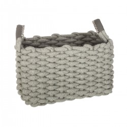 Lot de 3 paniers en tricot rectangulaire  