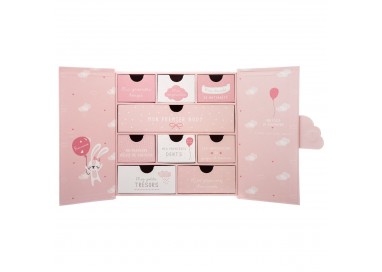 Coffret de naissance Nuage rose