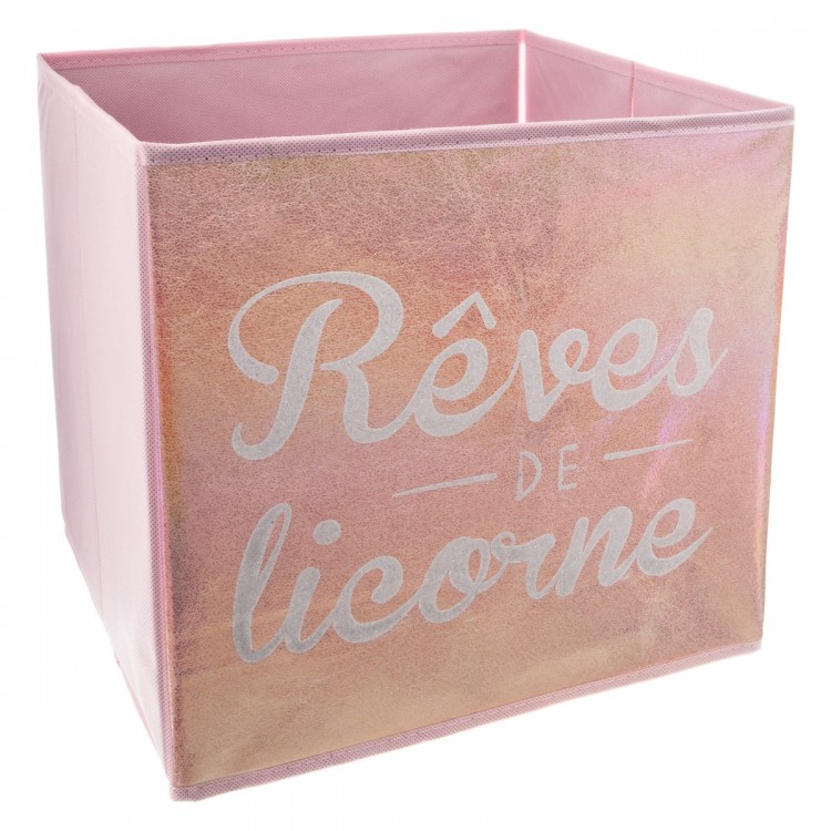 Cube de rangement Licorne pour chambre bébé ou enfant