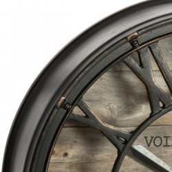 Horloge vintage plastique noir 