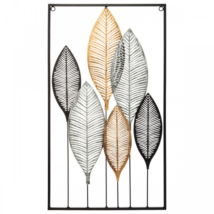 Décoration murale métal Feuilles - My Kozy Shop