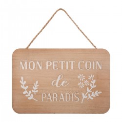 Plaque de porte en bois