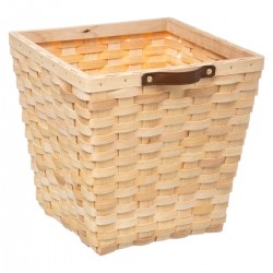 Boîte de rangement bois tressé