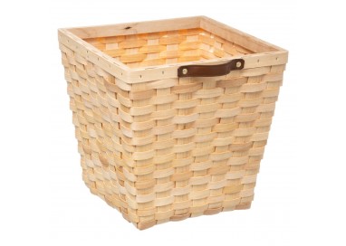 Boîte de rangement bois tressé