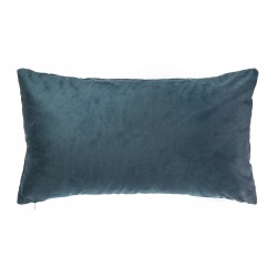 Coussin en velours plissé rectangulaire bleu pétrole - My Kozy Shop