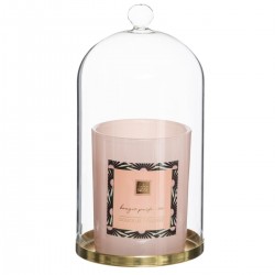 Bougie parfumée sous cloche Feel rose