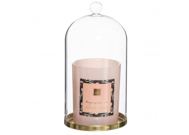 Bougie parfumée sous cloche Feel rose