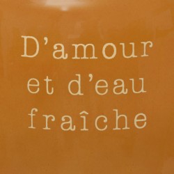Vase Dame Jeanne Gypsy ocre "D'amour et d'eau fraîche" - My Kozy Shop