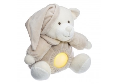 Peluche ourson et sa veilleuse