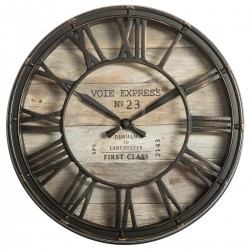 Horloge vintage plastique noir