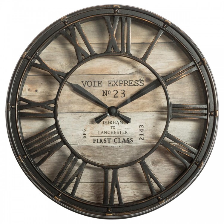 Horloge vintage plastique noir