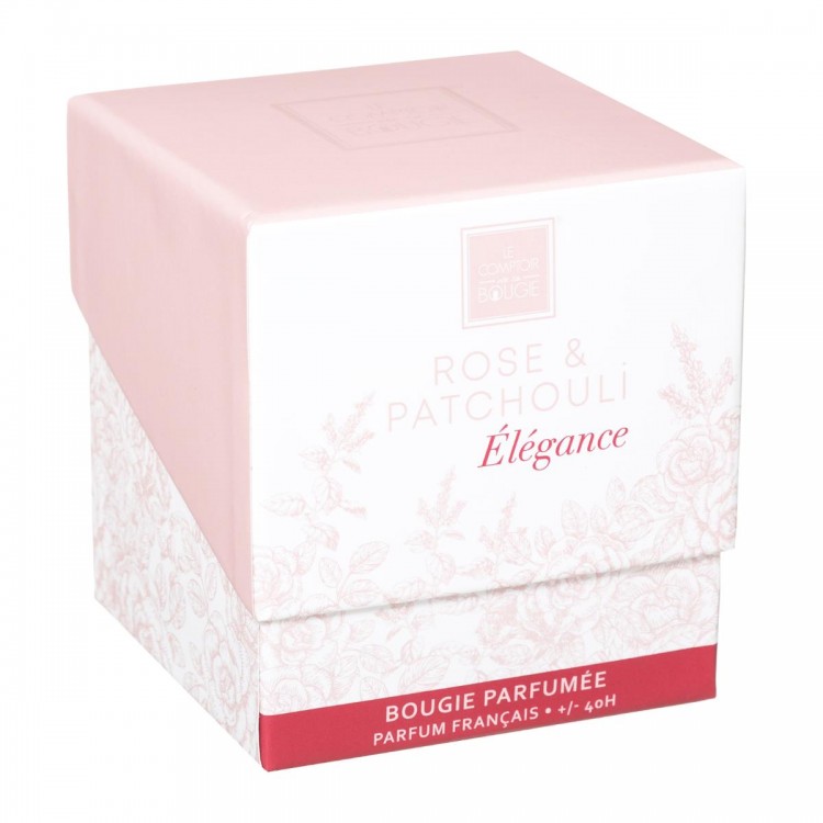 Bougie parfumée Rose et patchouli Maël 190gr