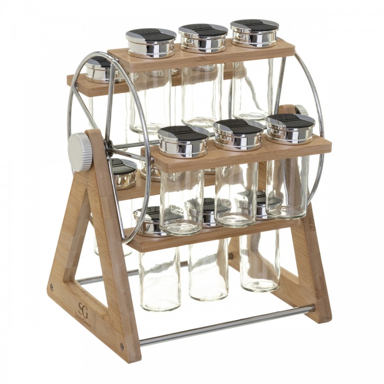 Etagere A Epices Avec Pot A Epices Lot De 24 Boite A Epices Avec