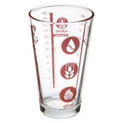 Verre doseur en verre 0,5 litre - 2 coloris