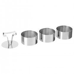 Lot de 3 formes avec poussoir - 2 modèles