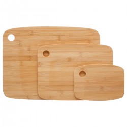 Lot de 3 planches en bambou