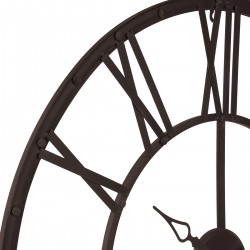 Horloge métallique marron style Vintage