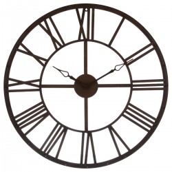 Horloge métallique marron style Vintage