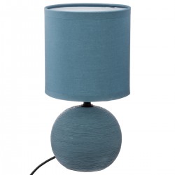 Lampe boule en céramique strié - 2 coloris