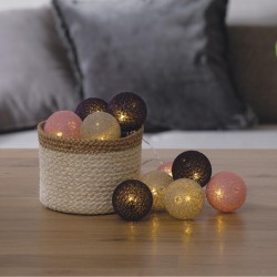 Guirlande led 10 boules Soft - 2 coloris