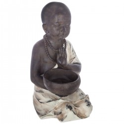 Statuette de bouddha assis en résine patinée - My Kozy shop