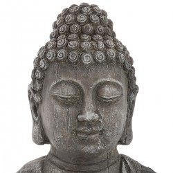 Grand buste de Bouddha effet bois