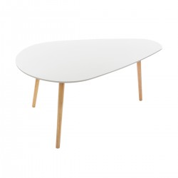 Table basse gigogne "Mileo" blanche x2 - My Kozy Shop