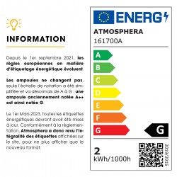 Ampoule à filament torsadé ambré