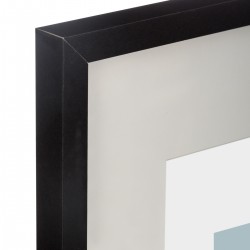 Cadre photo "Manu" en bois noir 13x18 cm