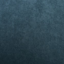 Pouf pliable en velours côtelé bleu