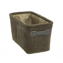 Boîte de rangement velours vert 15x34