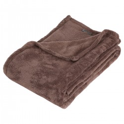 Plaid microfibre taupe