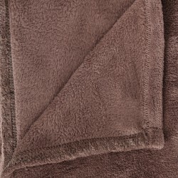 Plaid microfibre taupe