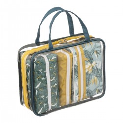 Trousse de toilette x 4 "Spring" motifs tropical - My Kozy Shop