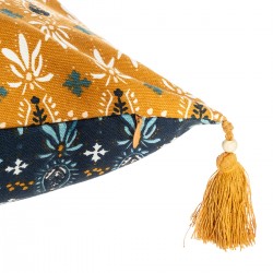 Housse de coussin en coton exotique